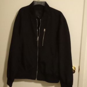 Black bomber jacket